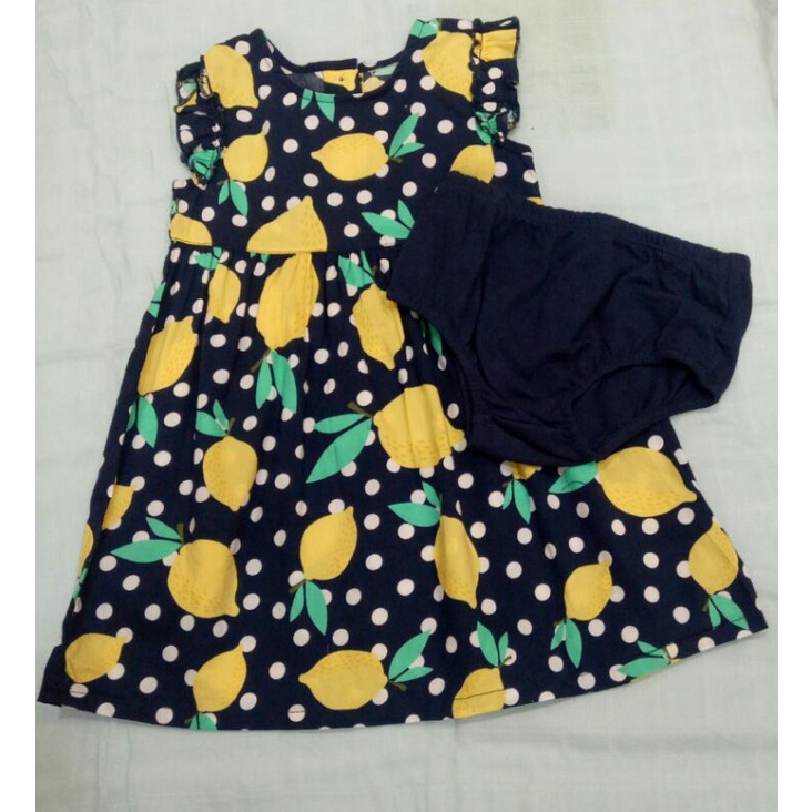 Dress Biru Lemon