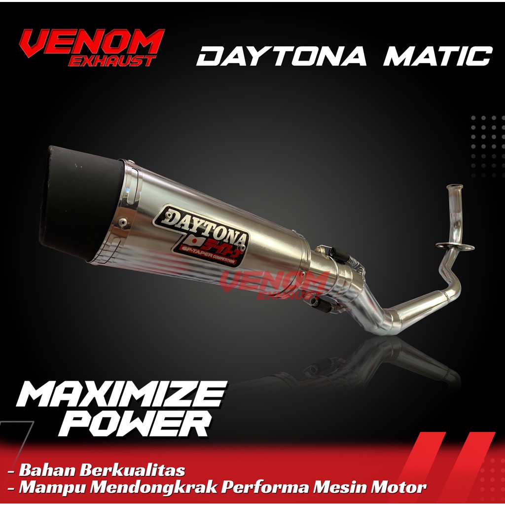 Knalpot Racing Knalpot motor Kenalpot racing DAYTONA mio beat vario Scoopy vario 125