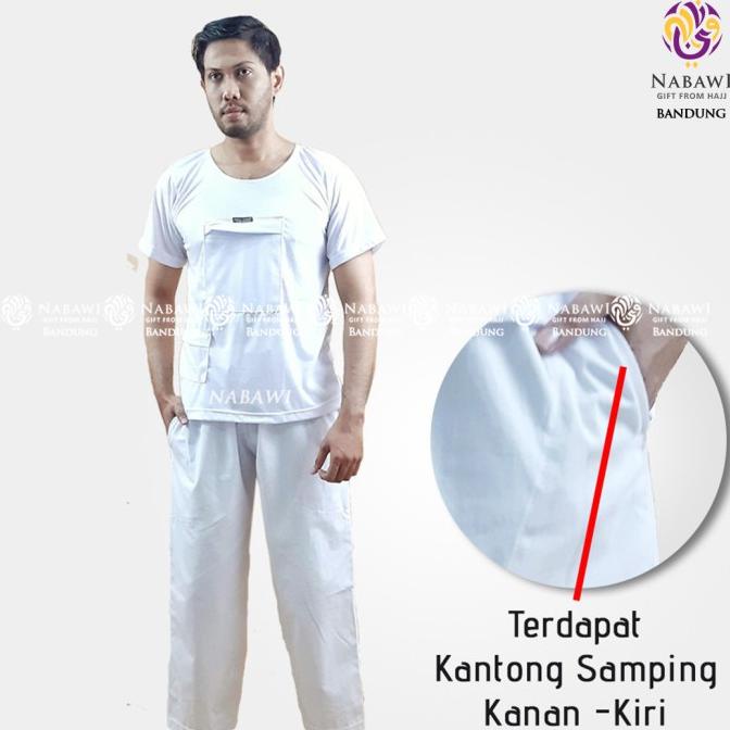 Celana Ihram Laki Laki/Baju Ihram/Kain Ihram/Perlengkapan Haji Umroh inisale.