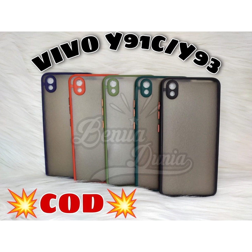 CASE MATTE VIVO Y91C/Y93 -VIVO Y91/Y95 // CASE DONE MY CHOICE PLUS RING KAMERA - BD