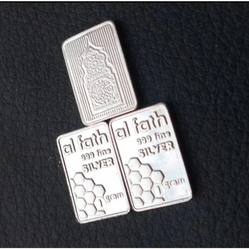 Al-Fath 1 gram Albar Bullion Logam Mulia Fine Silver 999 Perak Batangan bukan Antam