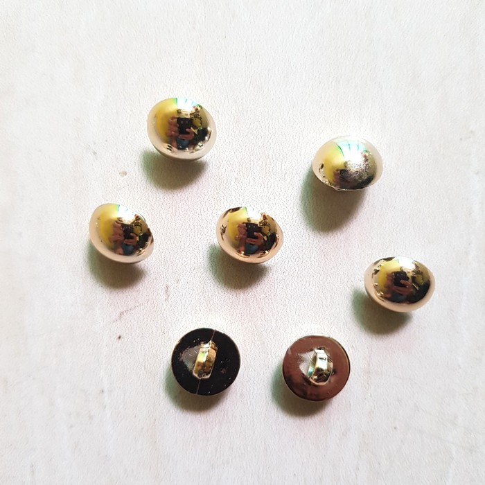 Kancing Baju Jamur Diameter 15mm Gold 400pcs