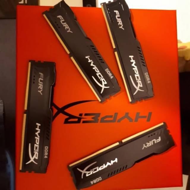 ORIGINAL RAM DDR4 4GB HYPERX FURY HYPER X KINGSTON PC  DESKTOP 2400 MHZ