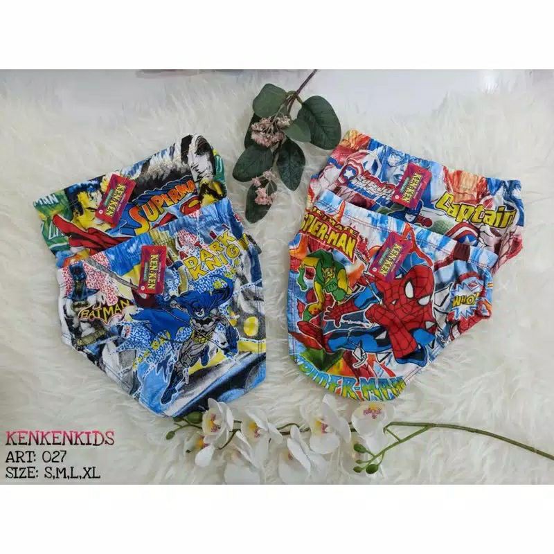 6 pcs Celana dalam anak cowok full print/Celana dalam anak-anak cowok