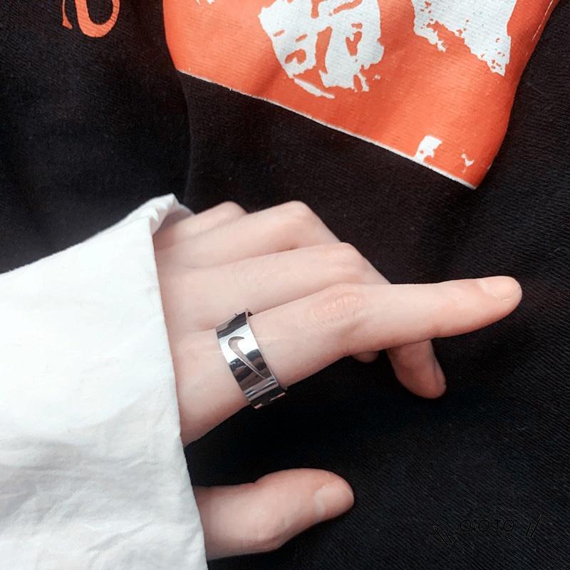 【COD】Cincin Centang Cincin Olahraga Gaya Hip Hop Untuk Pria Dan Wanita