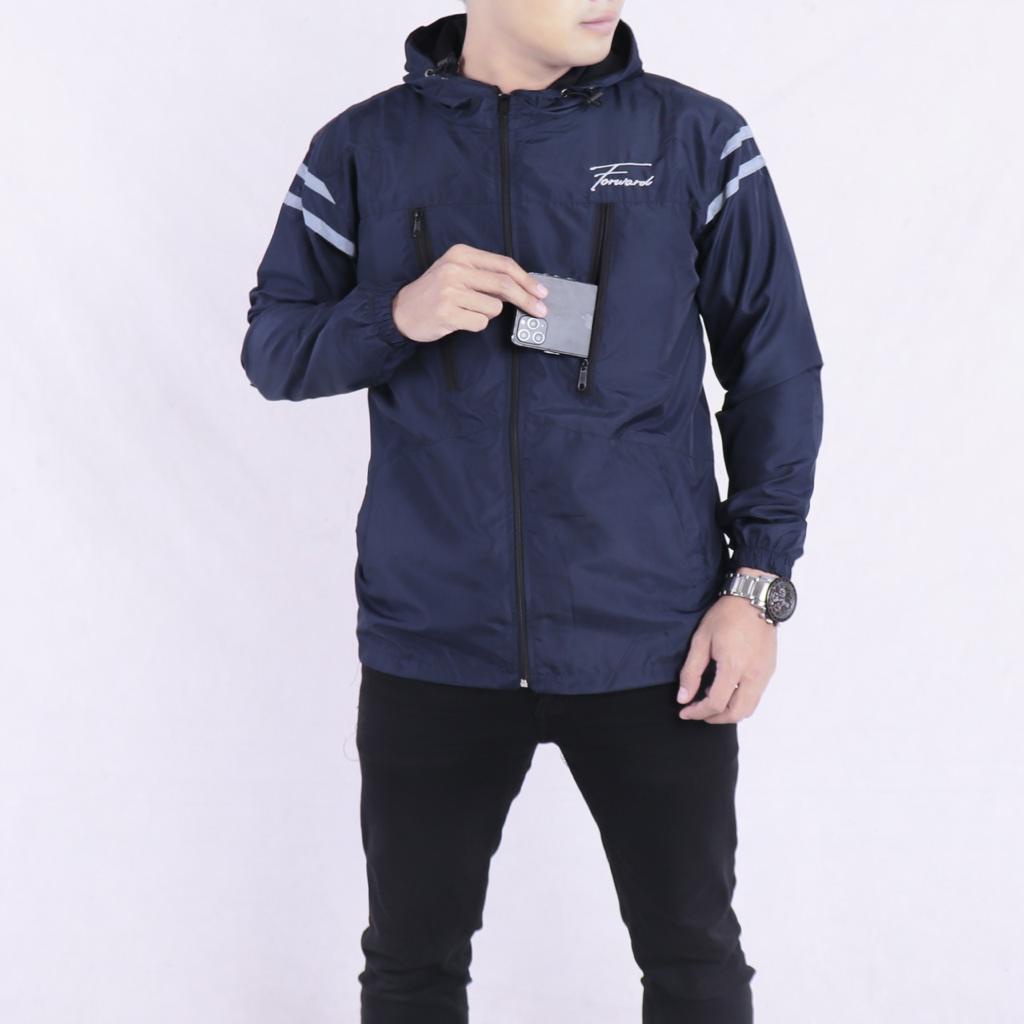 Jaket Cowok Parasut Pria Outdoor Parasit Forward System