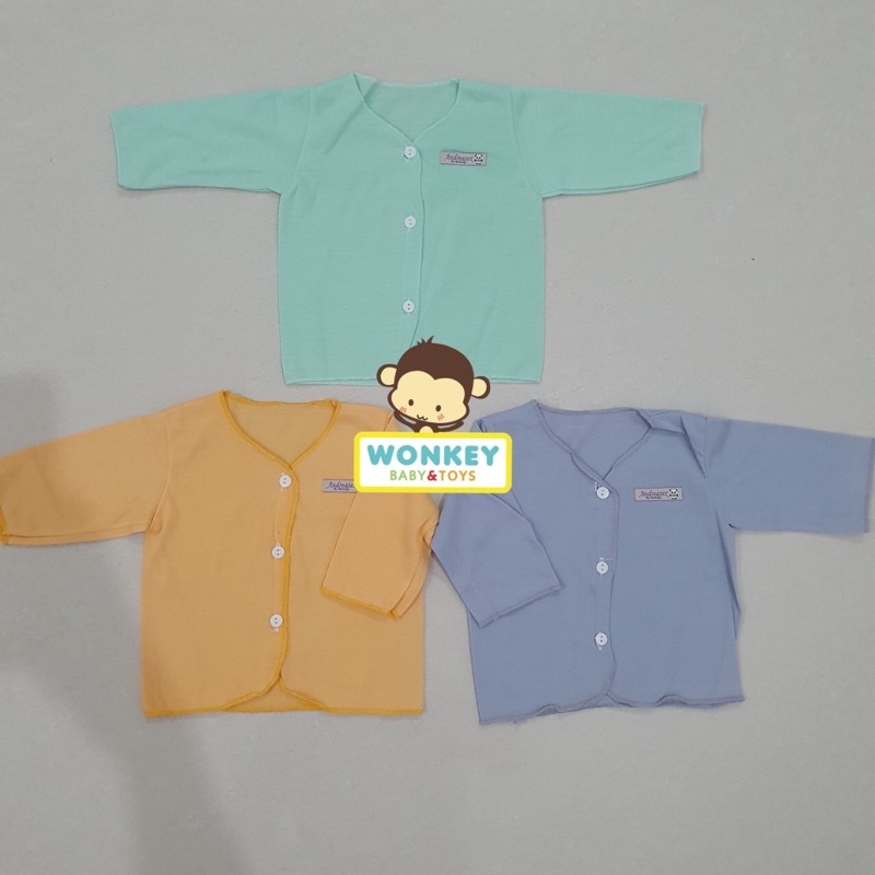 Baju Bayi Newborn Pastel Gradasi / Baju Bayi Panjang / Baju Bayi Pendek / Baju Bayi Kutung / Buntung 0-3 Bulan Boboko / Andreatex-Panjng PSTL BOY 1pcs