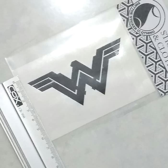 Stiker Wonderwoman W Logo Justice League Cutting Sticker aksesoris Mobil Motor