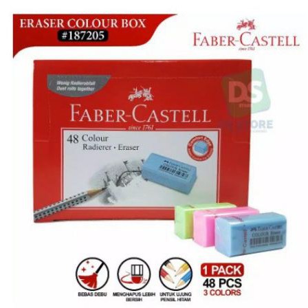 [PENGHAPUS] - Colour Eraser Dustfree Faber Castell / Penghapus warna Faber Multifungsi Bebas Debu