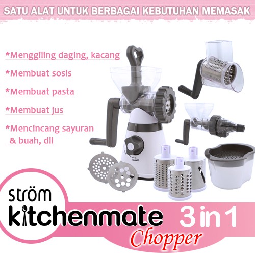 Kitchenmate 3 in 1 Chopper