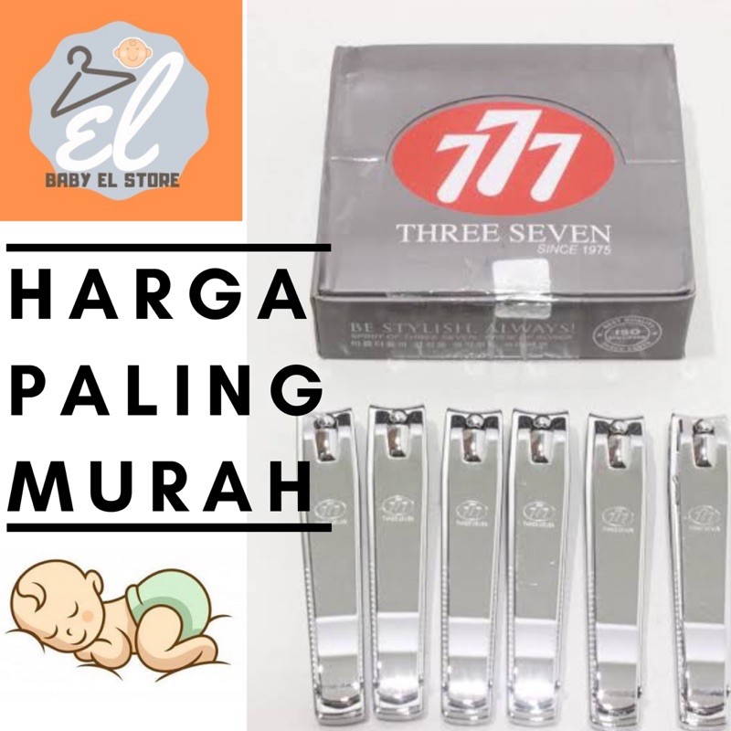 Gunting Kuku 777 original besar silver Nail Cutter import korea stainless steel