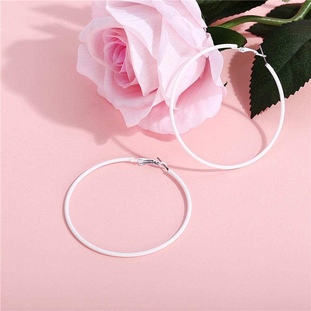 Mxbeauty Anting Hoop Sexy Klasik Diameter 6CM Wanita Lingkaran Besar Perhiasan Pernikahan