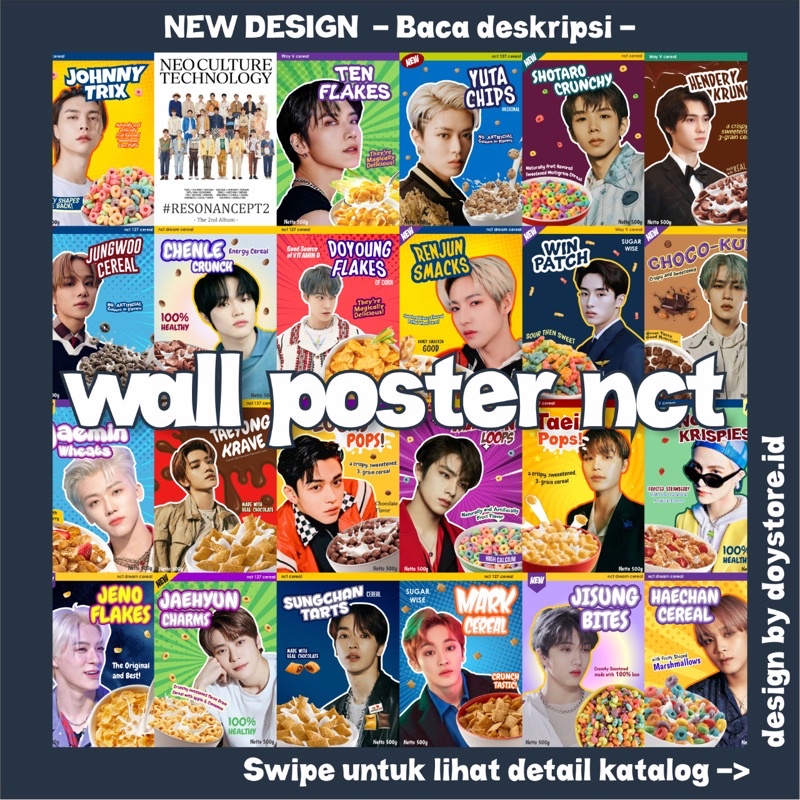 [BACA DESKRIPSI] Poster Aesthetic NCT | Wall Poster NCT A6 A5