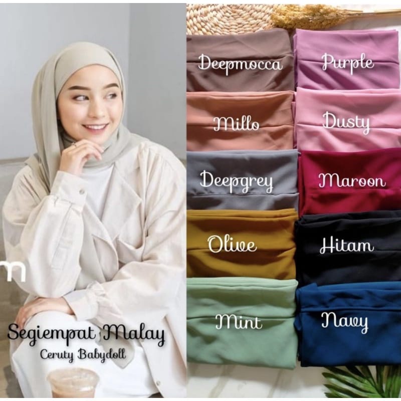 HIJAB SEGI EMPAT MALAYSIA / HIJAB SEGI TIGA DUA LAYER INSTAN MALAYSIA / HIJAB SEGI EMPAT TURKY / HIJ
