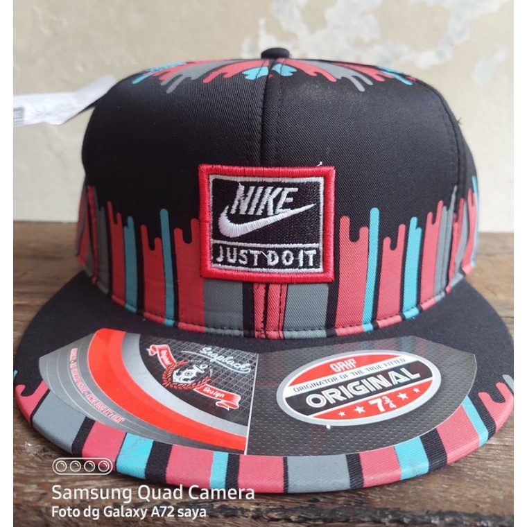 Topi Snapback Nike Just Do It Kombinasi Casual Premium