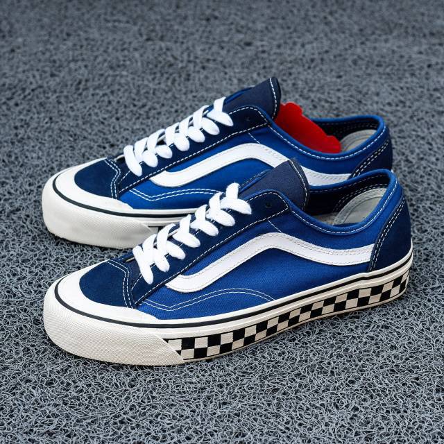 vans style 36 decon sf checkerboard true blue