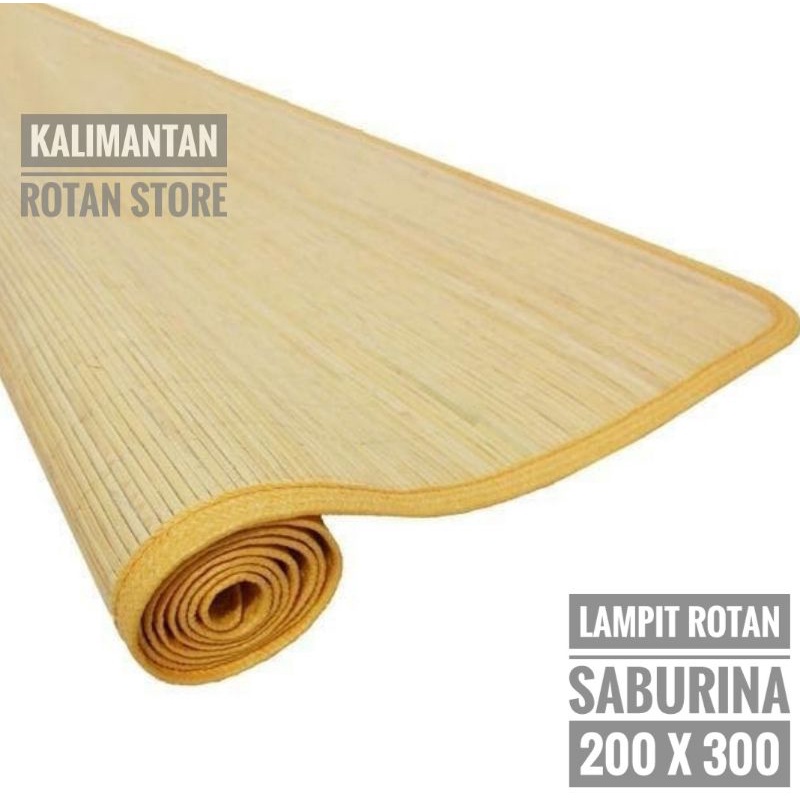 Tikar / Lampit Rotan Saburina 200x300 Karpet Rotan Asli Kalimantan