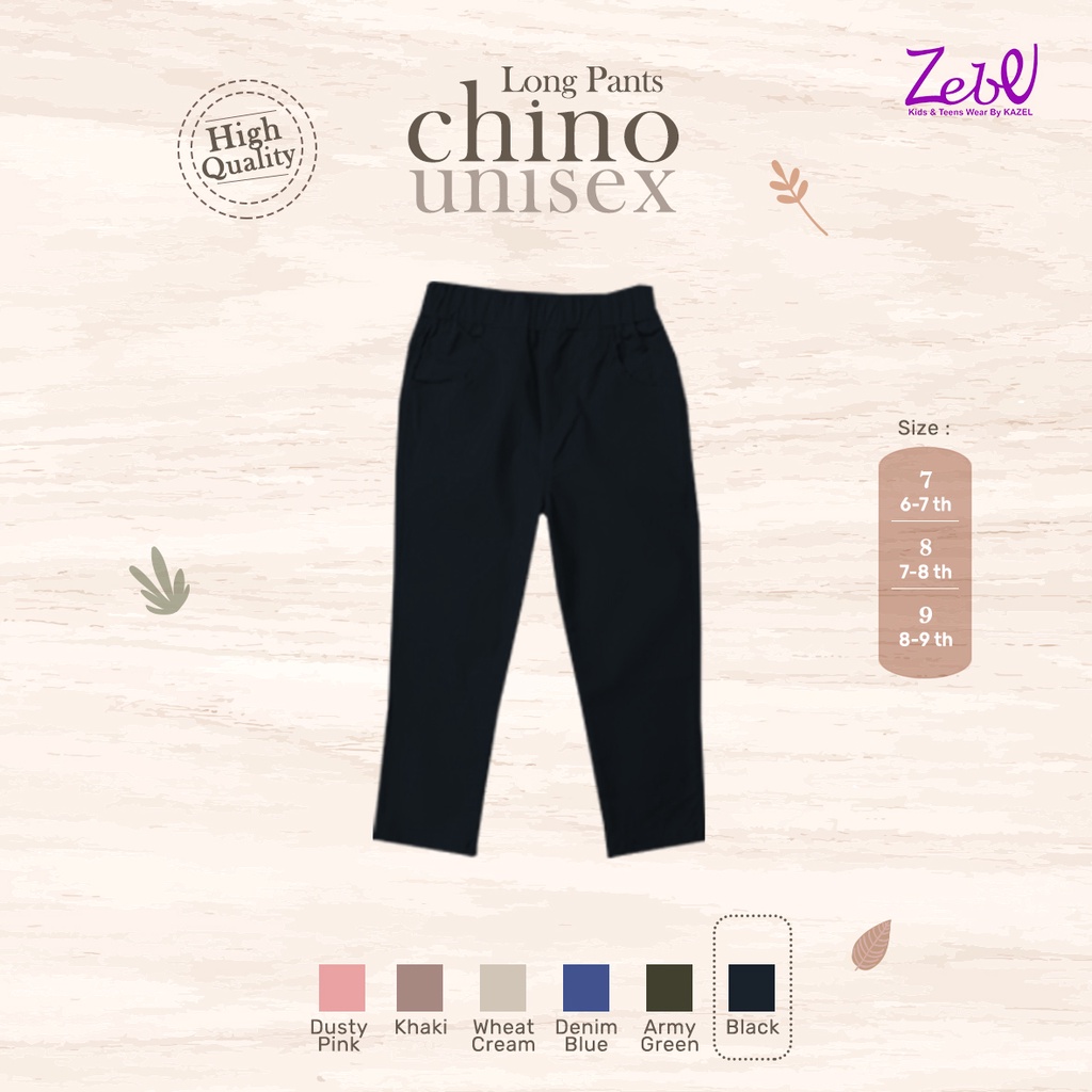 Zebe Long Pants Chino Unisex - New Colour - Celana Panjang