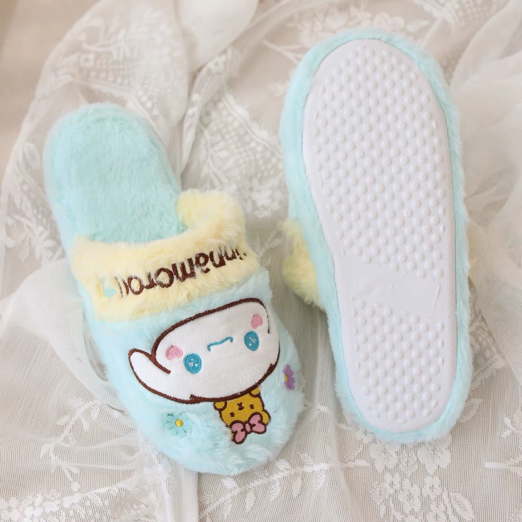 SANDAL RUMAH MELODY HELLO KITTY KUROMI CINNAMOROLL POMPOMPURIN KEROPPI LITTLE TWIN STARS KIKI LALA SEPATU KAMAR IMPOR LEMBUT