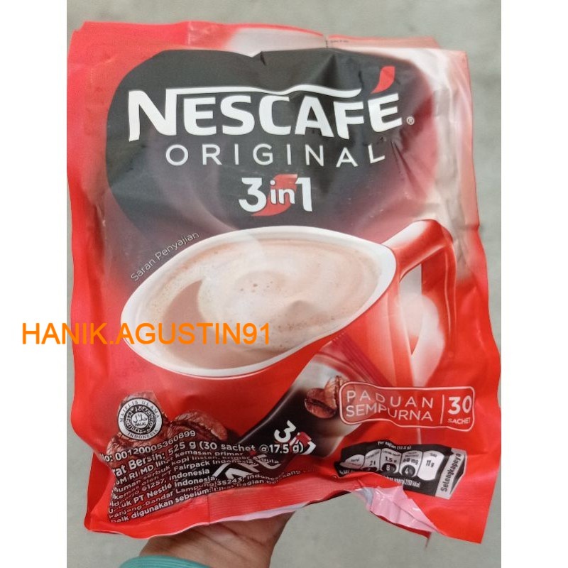 

Nescafe Original 3in1 17.5gr x 30