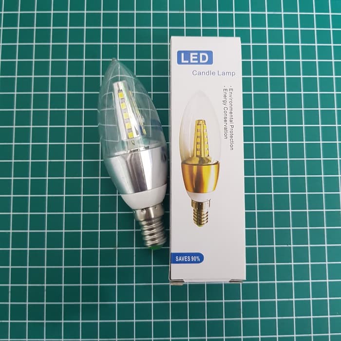 Lampu Candel LED E14 Lampu Jantung LED E14 PUTIH