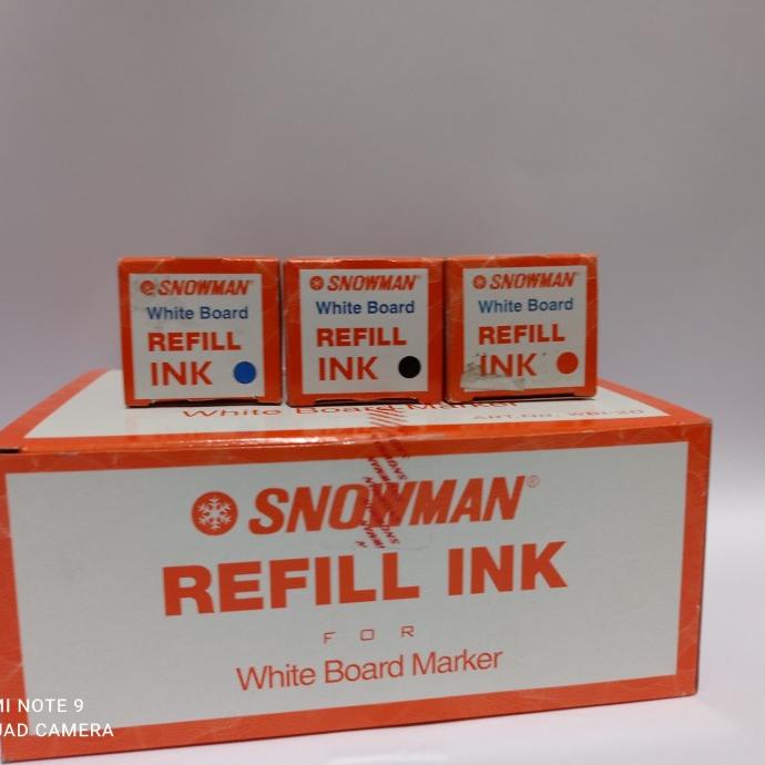 

1 dus refill tinta spidol snowman whiteboard - Merah