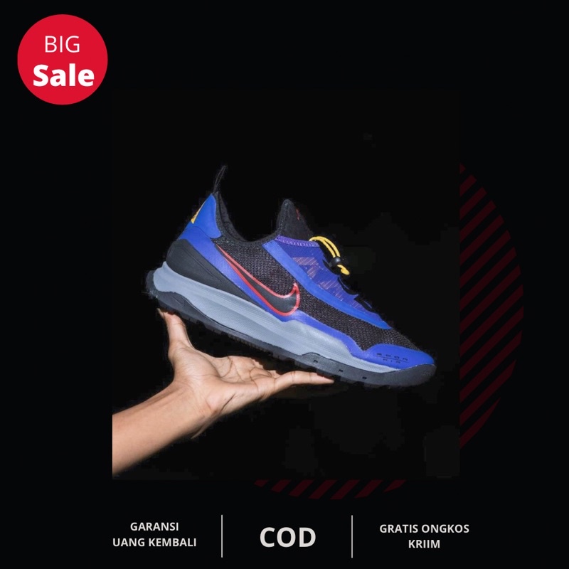 NIKE ACG ZOOM AIR AO BLACK BLUE || SEPATU NIKE 100% ORIGINAL