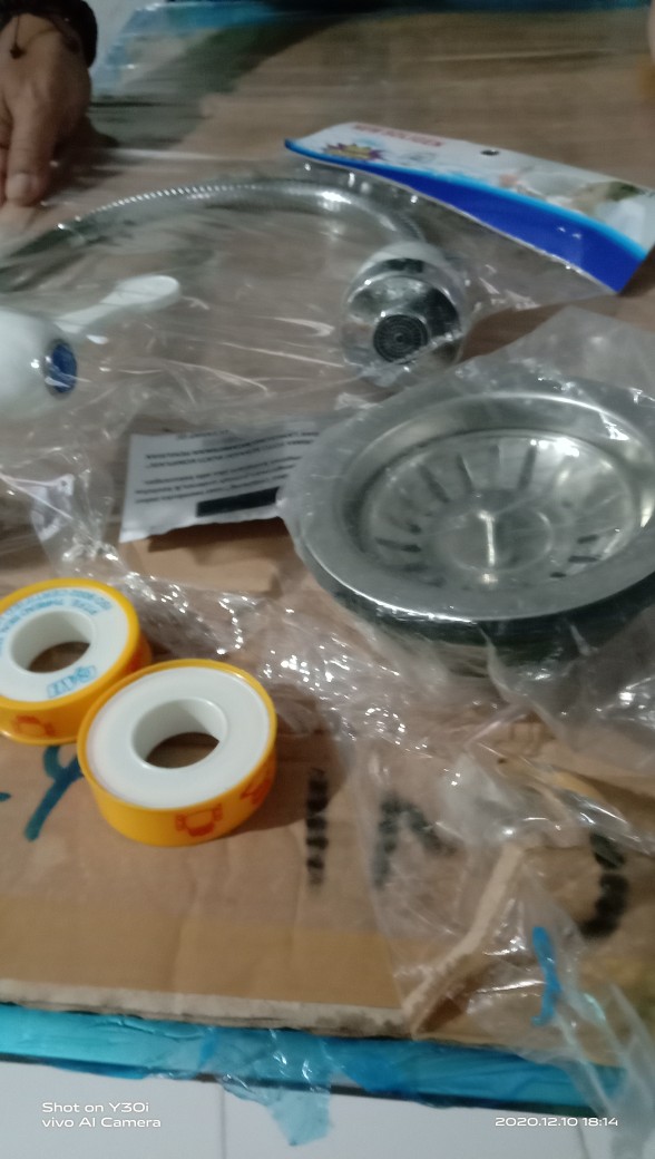 Kran Air Angsa Fleksibel/kran Angsa Cuci Piring Kepala Besar - Engkol