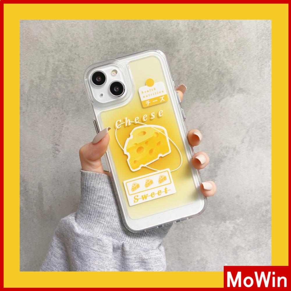 iPhone Case Clear Case Soft Thick TPU Shockproof Super Transparent Protection Camera Plating Button Yellow Cheesecake For iPhone 13 Pro Max iPhone 12 Pro Max iPhone 11 iPhone 7Plus