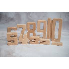 Mainan Edukasi Balok Angka/Wooden Number Blocks