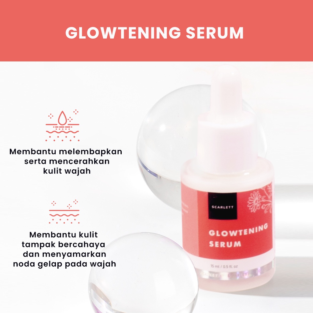 ENZ ® Scarlett Whitening Serum Brightly Ever After / Acne Glowtening Niacinamide Retinol / Serum Scarlett / Serum Wajah / Serum Muka 2018