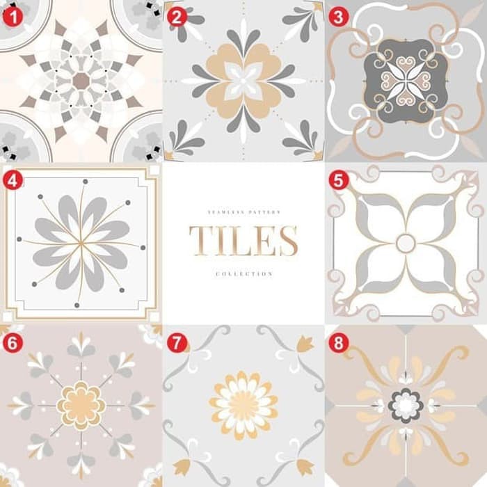 Langsung Order STIKER TEGEL / STICKER LANTAI / KERAMIK Motive 9 - 30x30cm Limited