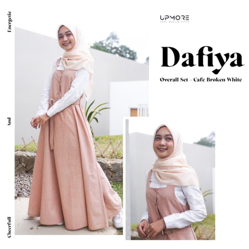 SET UPMORE DAFIYA OVERALL SET CAFE BROKEN WHITE