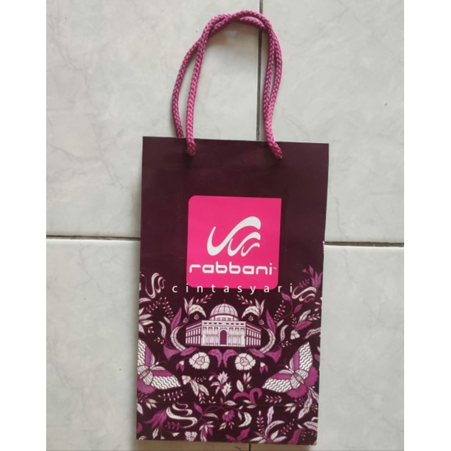 

PAPERBAG ORIGINAL RABBANI BESAR KECIL SMALL BIG TAS KERTAS RABBANI ASLI GOODIEBAG