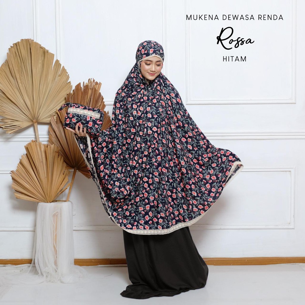 PUSAT MUKENA TASIK - MUKENA DEWASA RAYON RENDA ROSSA