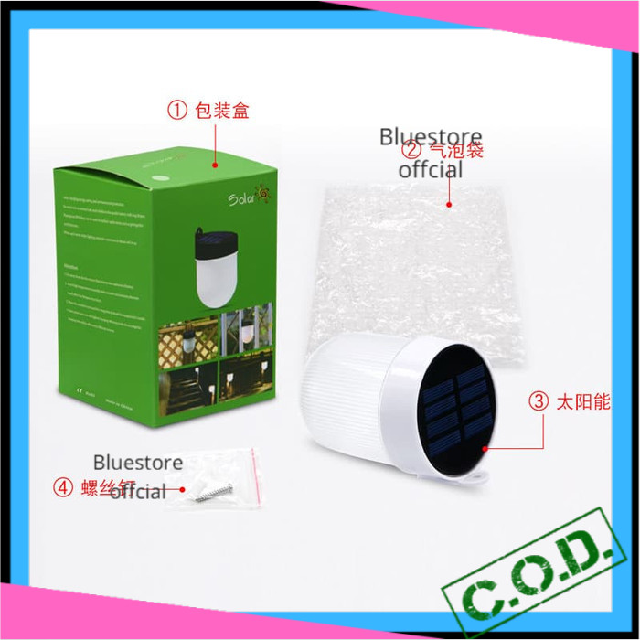 Lampu Led Taman Lampu Outdoor Tenaga Surya Tempel Dinding Praktis Serbaguna Dekorasi Rumah Lampu Pag