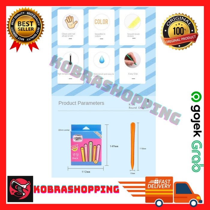 

Berkualitas Crayon Triangle 24 Pcs - Waterproof - Crayon Triangle Waterproof 24Pc Hemat