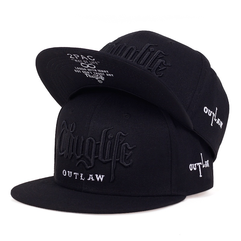 2pac Topi Snapback Motif Bordir Kaktus Gaya Hip Hop Untuk Pria