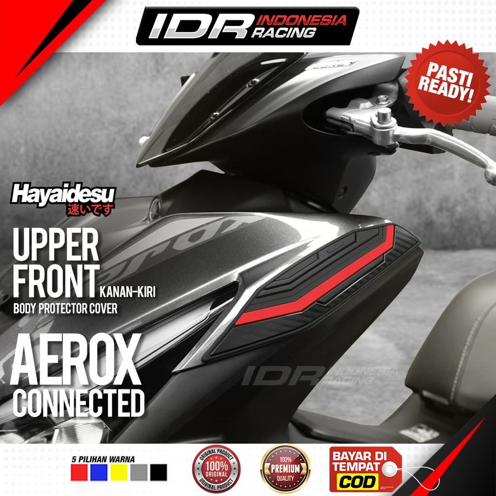 Hayaidesu AEROX Connected Upper Front Cover Body Protector Aksesoris Yamaha