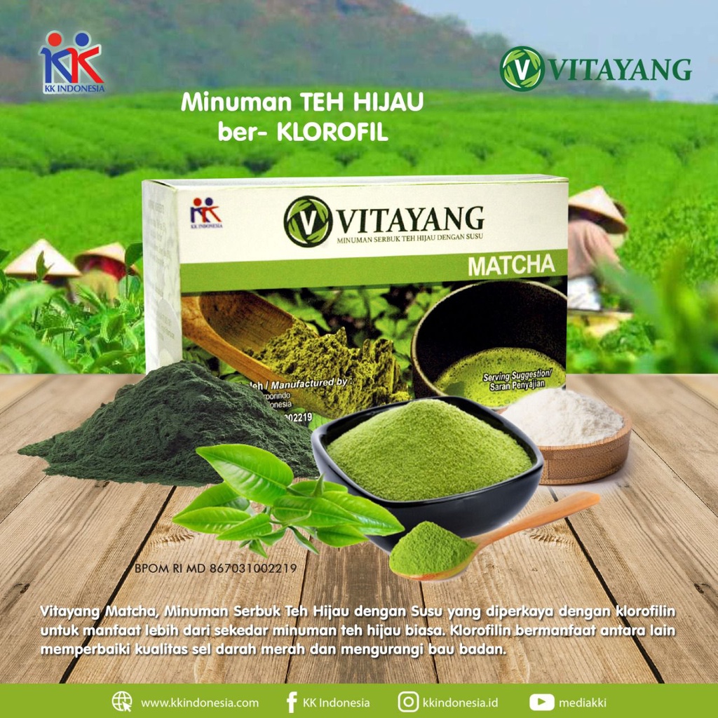 

Vitayang Matcha 10 sachets & 30 sachets