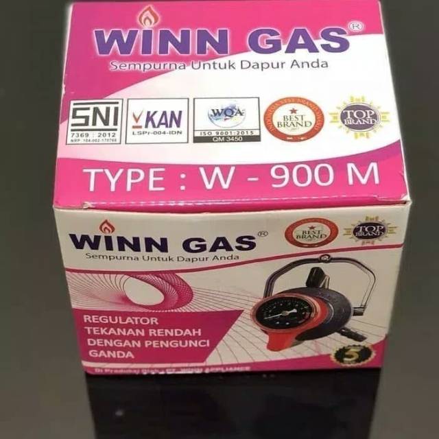 WInn Gas Regulator Meter W 900 - Pengunci Ganda