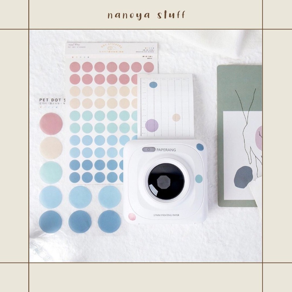 

Stiker Pet Dot Dinding BUJO Scrapbook Aesthetic