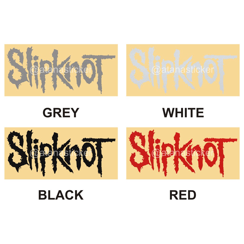 Sticker Cutting Logotype Slipknot 10x4,5cm