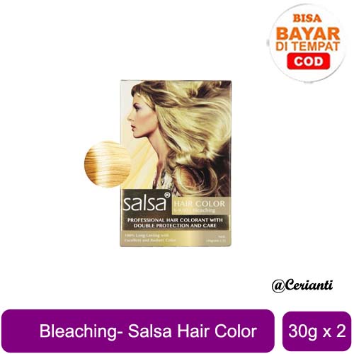 [BPOM] SALSA BLEACHING Hair Color Cat Rambut Pewarna Rambut 30Gr x 2