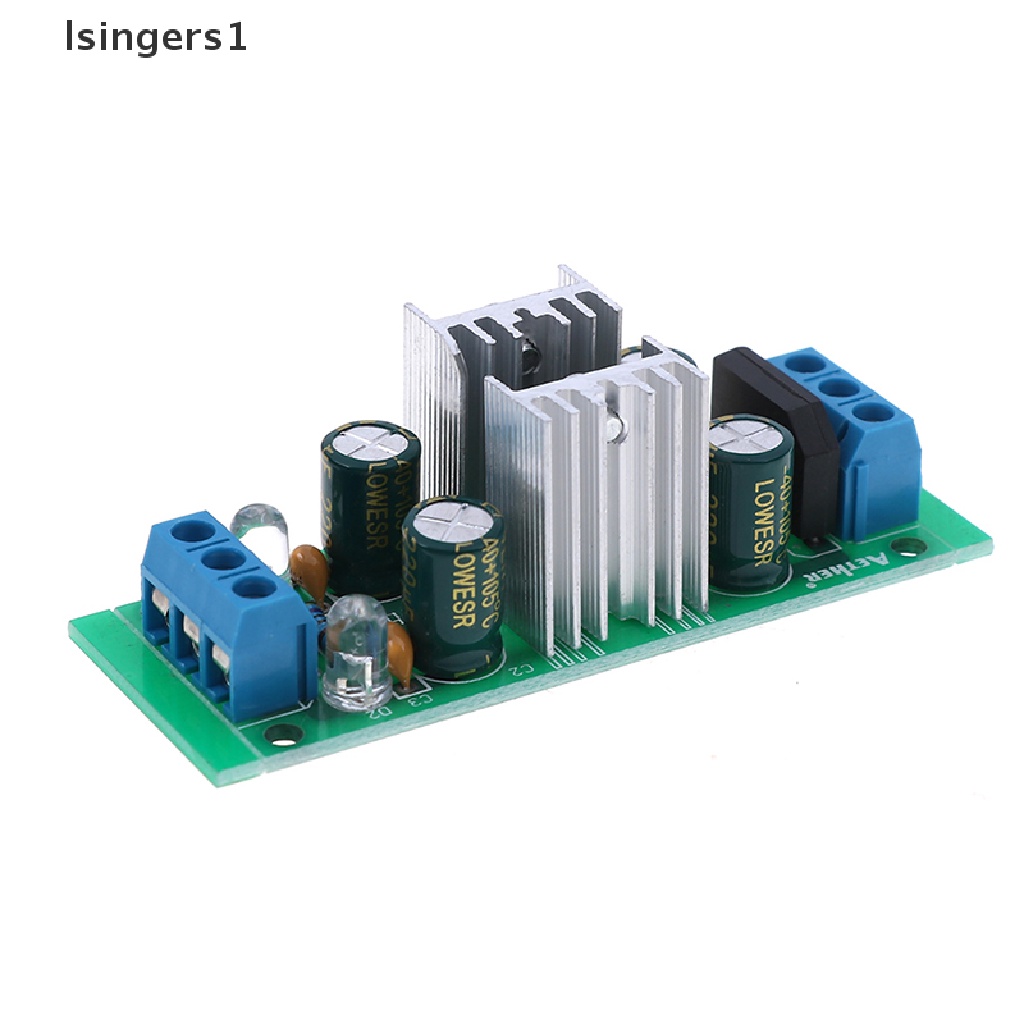 (lsingers1) Lm7815 + LM7915 Modul power supply regulator Tegangan Ganda 15V