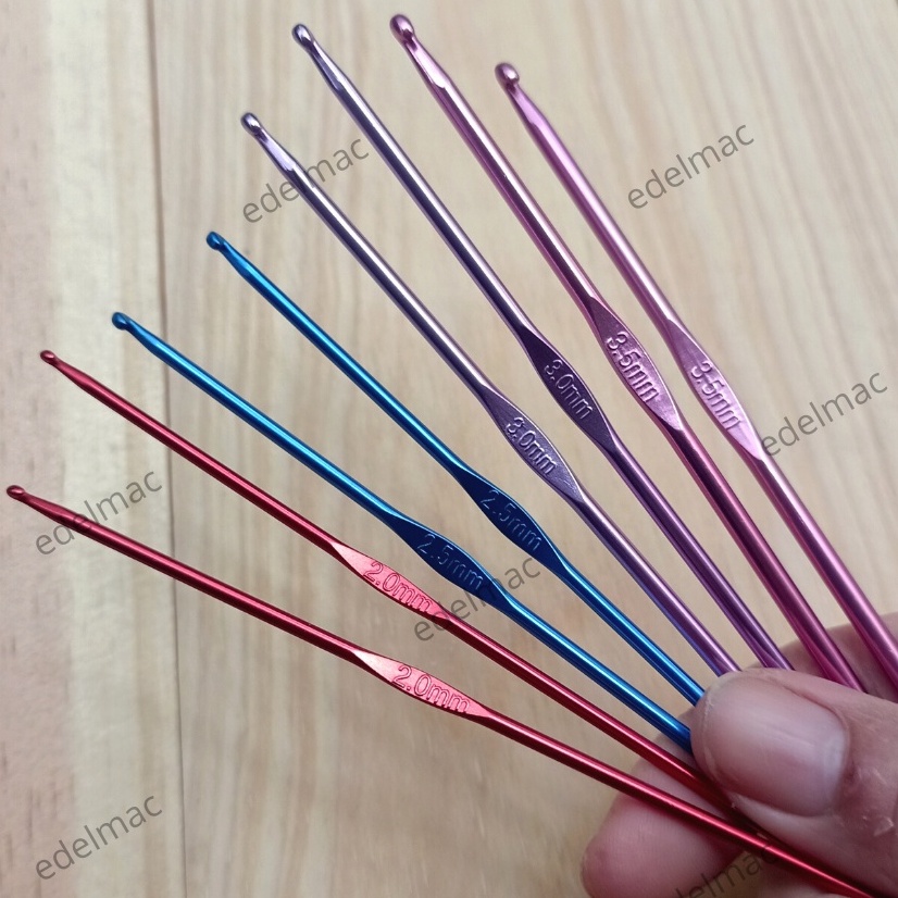 8pc Jarum Rajut | Crochet Hooks Knitting Sewing Needle