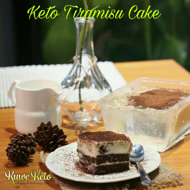 

Keto Tiramisu Cake Tepung Keto/Induksi/DEBM