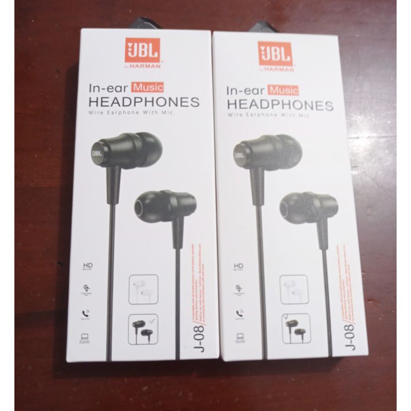 Handsfree Hf Headset Earphone Jbl J-08