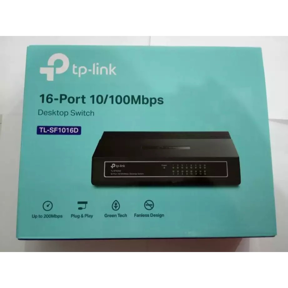 TPLink TLSF1016D 16-Port 10/100Mbps Desktop Switch TL-SF1016D