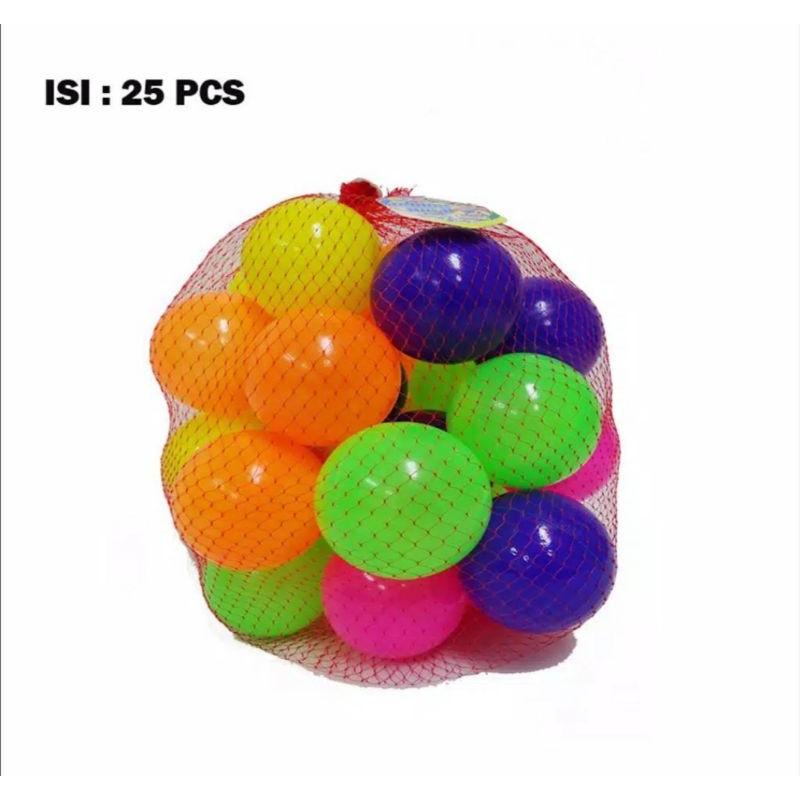 bola mandi isi 25 pcs diameter 6cm